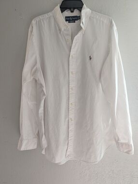 Ralph Lauren Classic Fit White Oxford Button-Down Shirt